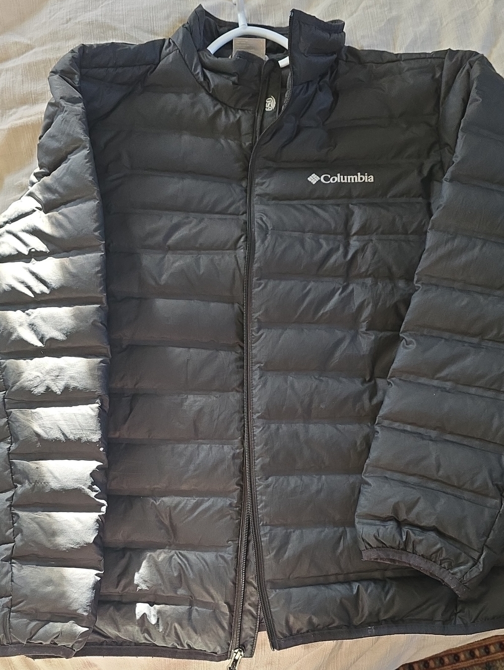 Columbia Men's Black Quilted Packable Puffer Jacket 650 Fill